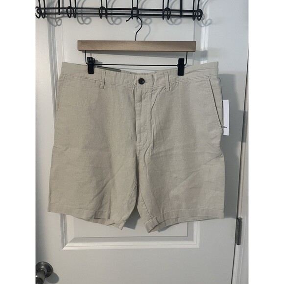 Goodfellow & Co Beige Flat Front Shorts The Every Wear Short Men's Size 38 NWT - Picture 1 of 10